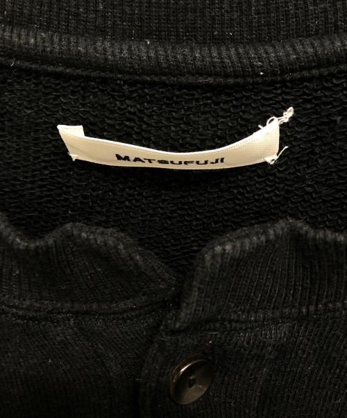 MATSUFUJI（マツフジ）MATSUFUJI (マツフジ) ヘンリーネックスウェット ブラック サイズ:3の古着・服飾アイテム