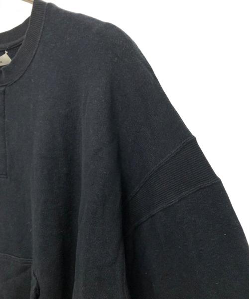 MATSUFUJI（マツフジ）MATSUFUJI (マツフジ) ヘンリーネックスウェット ブラック サイズ:3の古着・服飾アイテム