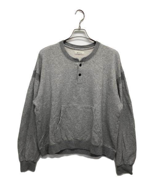MATSUFUJI（マツフジ）MATSUFUJI (マツフジ) ヘンリーネックスウェット グレー サイズ:3の古着・服飾アイテム