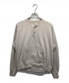 MATSUFUJIマツフジ）の古着「Henry Neck Sweat Shirt」｜ベージュ