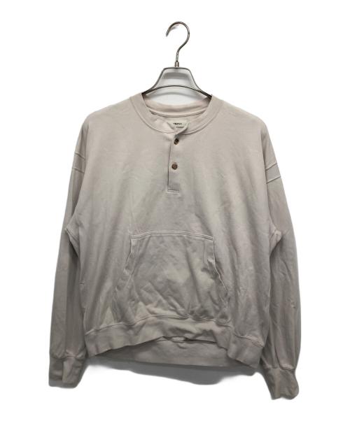 MATSUFUJI（マツフジ）MATSUFUJI (マツフジ) Henry Neck Sweat Shirt ベージュ サイズ:2の古着・服飾アイテム