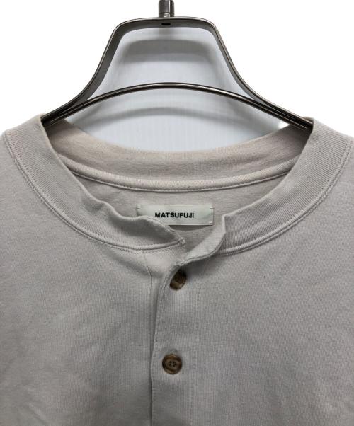 MATSUFUJI（マツフジ）MATSUFUJI (マツフジ) Henry Neck Sweat Shirt ベージュ サイズ:2の古着・服飾アイテム