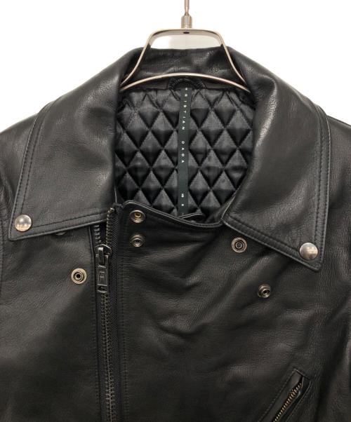 CHRISTIAN DADA（クリスチャンダダ）CHRISTIAN DADA (クリスチャンダダ) ダブルライダースジャケット ブラック サイズ:Mの古着・服飾アイテム