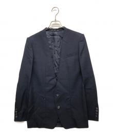 ato（アトウ）の古着「ノーカラージャケットセットアップ」｜ネイビー