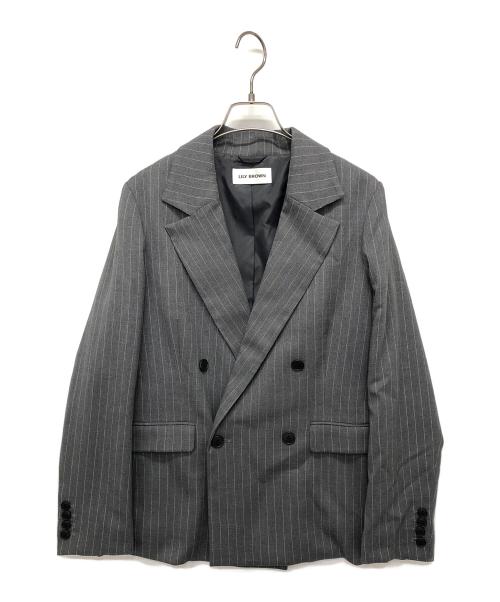 Lily Brown（リリーブラウン）Lily Brown (リリーブラウン) テーラードジャケット グレー サイズ:FREEの古着・服飾アイテム