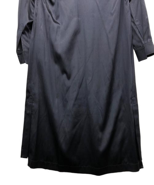 Acne studios（アクネ ストゥディオス）Acne studios (アクネ ストゥディオス) BURNELL SATIN PAW15/サテンブラウスワンピース ネイビー サイズ:XSの古着・服飾アイテム