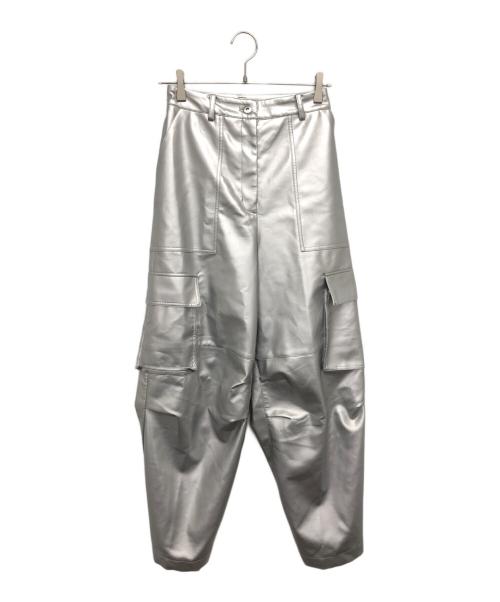 MAISON SPECIAL（メゾンスペシャル）MAISON SPECIAL (メゾンスペシャル) Leather Cargo Pants シルバー サイズ:36の古着・服飾アイテム