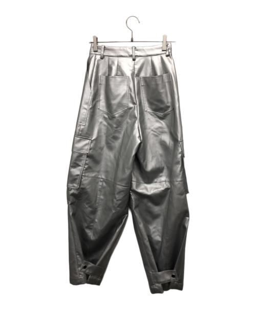 MAISON SPECIAL（メゾンスペシャル）MAISON SPECIAL (メゾンスペシャル) Leather Cargo Pants シルバー サイズ:36の古着・服飾アイテム