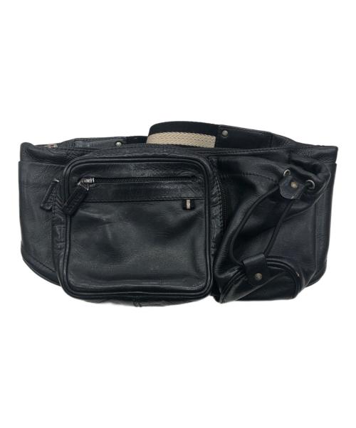 BALLY（バリー）BALLY (バリー) レザーボディーバッグ ブラックの古着・服飾アイテム