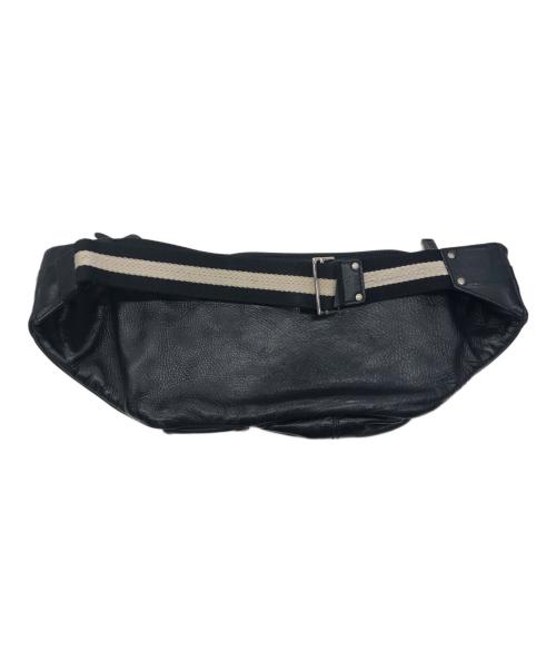 BALLY（バリー）BALLY (バリー) レザーボディーバッグ ブラックの古着・服飾アイテム