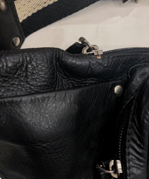 BALLY（バリー）BALLY (バリー) レザーボディーバッグ ブラックの古着・服飾アイテム
