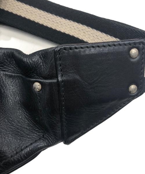 BALLY（バリー）BALLY (バリー) レザーボディーバッグ ブラックの古着・服飾アイテム