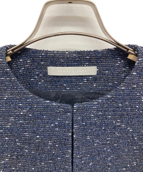 theory luxe（セオリーリュクス）theory luxe (セオリーリュクス) INLAY TWEED /ツイードジャケット ネイビー サイズ:038の古着・服飾アイテム