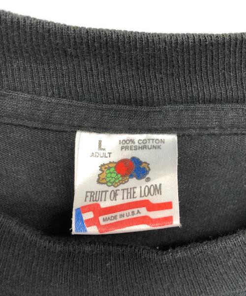 FRUIT OF THE LOOM（フルーツオブザルーム）FRUIT OF THE LOOM (フルーツオブザルーム) 90s両面プリントTシャツ ブラック サイズ:Lの古着・服飾アイテム