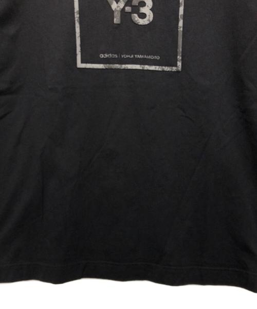 Y-3（ワイスリー）Y-3 (ワイスリー) スクエアラベルロゴTシャツ ブラック サイズ:Ｌの古着・服飾アイテム