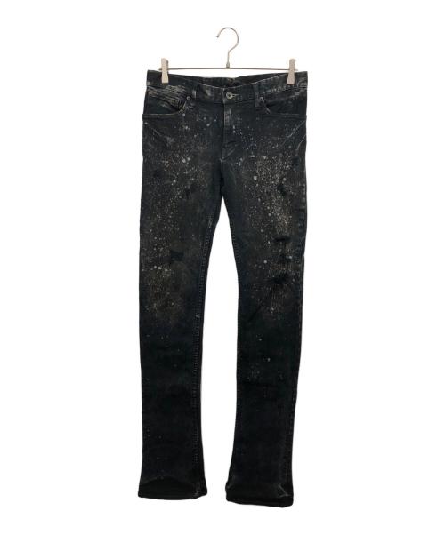 L.G.B（ルグランブルー）L.G.B (ルグランブルー) ペイント加工デニムパンツ ブラック サイズ:30の古着・服飾アイテム