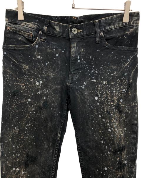 L.G.B（ルグランブルー）L.G.B (ルグランブルー) ペイント加工デニムパンツ ブラック サイズ:30の古着・服飾アイテム