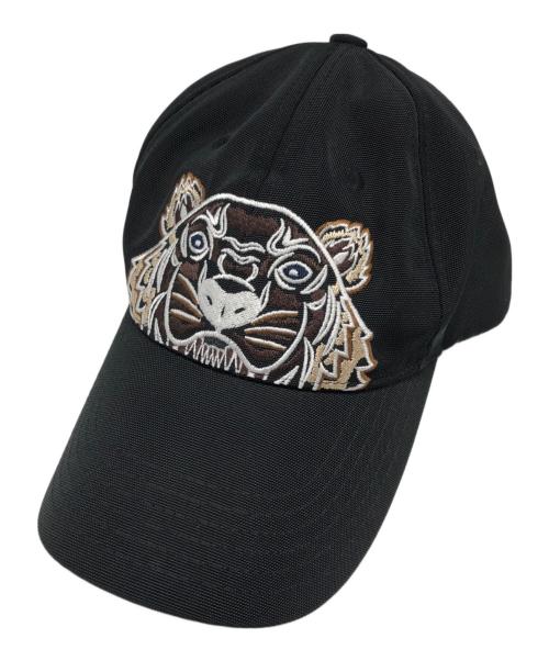 KENZO（ケンゾー）KENZO (ケンゾー) タイガー刺繍キャップ ブラックの古着・服飾アイテム