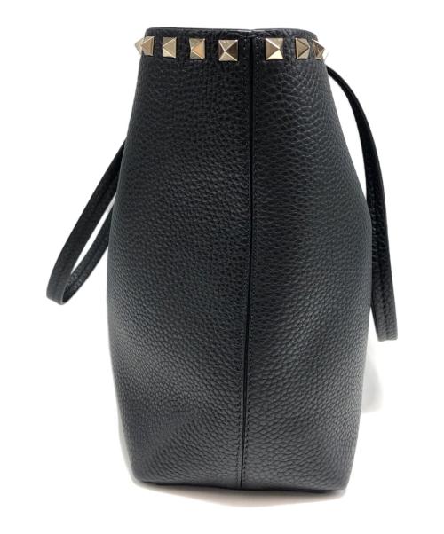 VALENTINO（ヴァレンティノ）VALENTINO (ヴァレンティノ) ロックスタッズグレインラージ ブラックの古着・服飾アイテム
