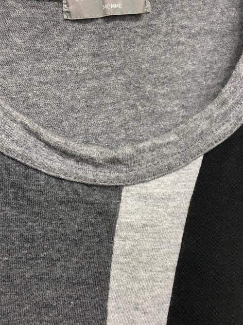 COMME des GARCONS HOMME（コムデギャルソン オム）COMME des GARCONS HOMME (コムデギャルソン オム) パッチワークTシャツ グレー サイズ:表記無しの古着・服飾アイテム