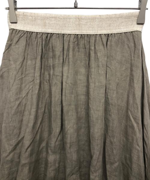 O'NEIL OF DUBLIN（オニールオブダブリン）O'NEIL OF DUBLIN (オニールオブダブリン) リネンスカート ブラウン サイズ:US 6の古着・服飾アイテム