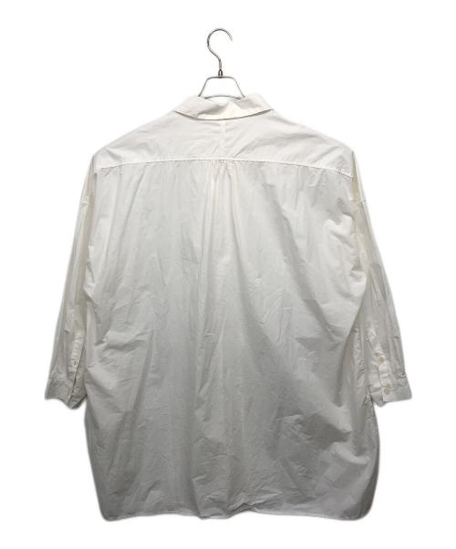 Masnou design（マスノウデザイン）Masnou design (マスノウデザイン) DOUBLE BUTTON SHIRTS(ダブルボタンシャツ) ホワイト サイズ:2の古着・服飾アイテム