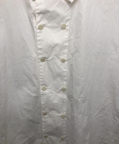 Masnou design（マスノウデザイン）Masnou design (マスノウデザイン) DOUBLE BUTTON SHIRTS(ダブルボタンシャツ) ホワイト サイズ:2の古着・服飾アイテム