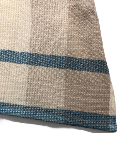 tamaki niime（タマキ ニイメ）tamaki niime (タマキ ニイメ) ノースリーブカットソー ベージュ×ブルー サイズ:表記無しの古着・服飾アイテム