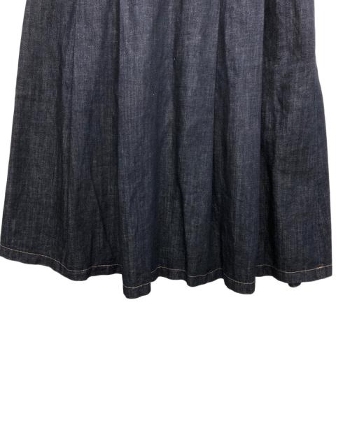 MACKINTOSH PHILOSOPHY（マッキントッシュ フィロソフィー）MACKINTOSH PHILOSOPHY (マッキントッシュ フィロソフィー) コットンリネンデニムプリーツスカート インディゴ サイズ:36の古着・服飾アイテム