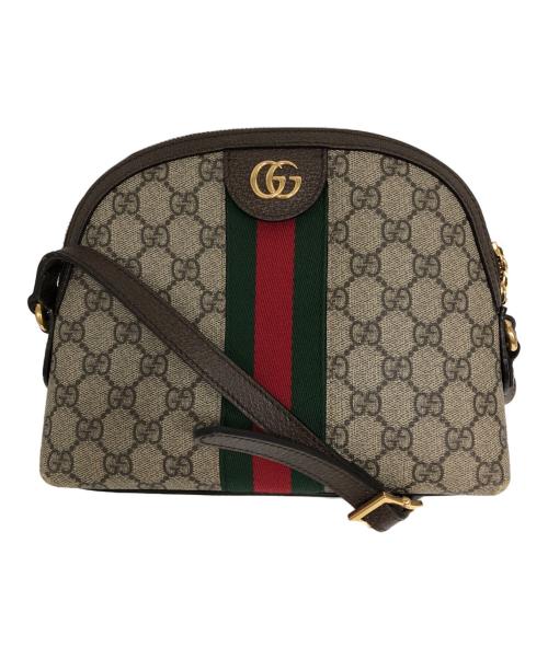 GUCCI（グッチ）GUCCI (グッチ) オフディアGGショルダーバッグ ブラウンの古着・服飾アイテム