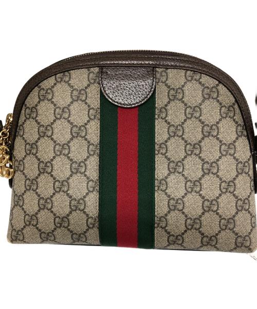 GUCCI（グッチ）GUCCI (グッチ) オフディアGGショルダーバッグ ブラウンの古着・服飾アイテム