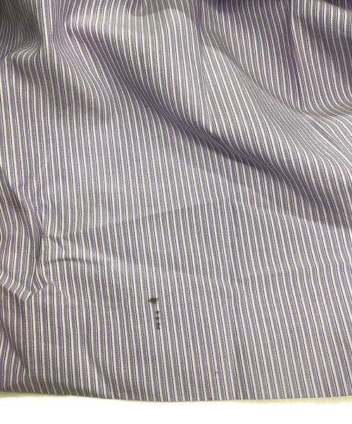 AURALEE（オーラリー）AURALEE (オーラリー) WASHED FINX TWILL STRIPE LONG SKIRT パープルの古着・服飾アイテム