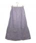 AURALEE（オーラリー）の古着「WASHED FINX TWILL STRIPE LONG SKIRT」｜パープル
