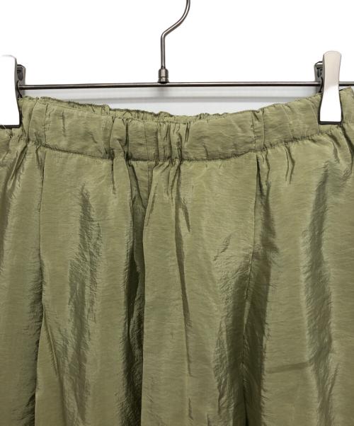 TODAYFUL（トゥデイフル）TODAYFUL (トゥデイフル) Satin Easy Pants 黄緑 サイズ:38の古着・服飾アイテム