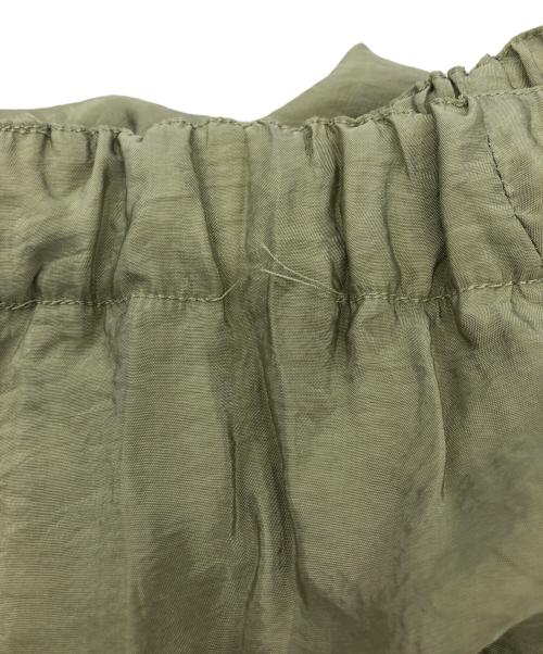 TODAYFUL（トゥデイフル）TODAYFUL (トゥデイフル) Satin Easy Pants 黄緑 サイズ:38の古着・服飾アイテム