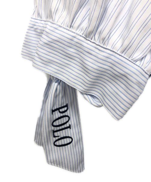 POLO（ポロ・ラルフローレン）POLO (ポロ) BRITISH COUNTRY SPIRIT ヘムレイヤードシャツワンピース ブルー サイズ:S 未使用品の古着・服飾アイテム