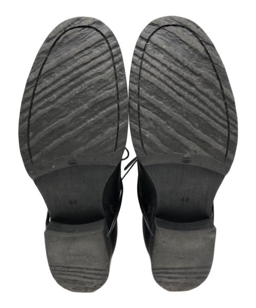 Whoop-de-doo（フープディドゥ）Whoop-de-doo (フープディドゥ) ヒールホールレースラウンドブーツ ブラック サイズ:44の古着・服飾アイテム