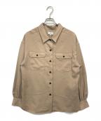 HYKEハイク）の古着「バルーンスリーブサファリシャツ」｜ブラウン