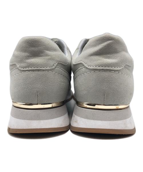 EVOL（イーボル）EVOL (イーボル) ゴールドモチーフレースアップスニーカー グレー サイズ:Mの古着・服飾アイテム