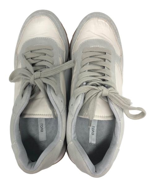 EVOL（イーボル）EVOL (イーボル) ゴールドモチーフレースアップスニーカー グレー サイズ:Mの古着・服飾アイテム