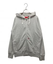 SUPREME（シュプリーム）の古着「Multi Striped Zip Up Hoodie」｜グレー