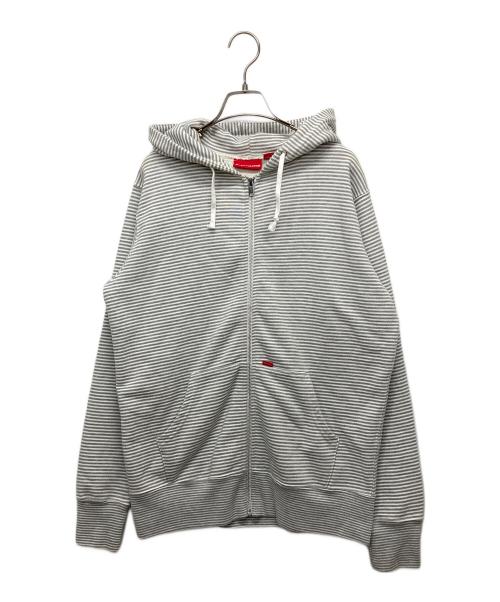 SUPREME（シュプリーム）SUPREME (シュプリーム) Multi Striped Zip Up Hoodie グレー サイズ:Mの古着・服飾アイテム