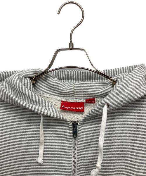 SUPREME（シュプリーム）SUPREME (シュプリーム) Multi Striped Zip Up Hoodie グレー サイズ:Mの古着・服飾アイテム
