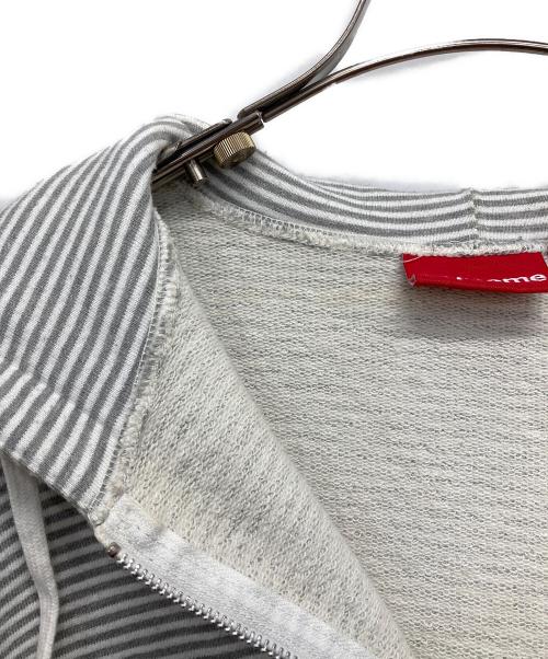 SUPREME（シュプリーム）SUPREME (シュプリーム) Multi Striped Zip Up Hoodie グレー サイズ:Mの古着・服飾アイテム