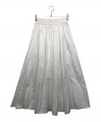 Mila Owenミラオーウェン）の古着「ギャザーマキシスカート」｜ホワイト