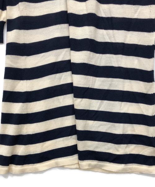 JUNYA WATANABE COMME des GARCONS（(ジュンヤワタナベ コムデギャルソン）JUNYA WATANABE COMME des GARCONS ((ジュンヤワタナベ コムデギャルソン) ボーダーニットワンピース ネイビー×アイボリー サイズ:Ｓの古着・服飾アイテム