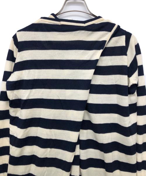 JUNYA WATANABE COMME des GARCONS（(ジュンヤワタナベ コムデギャルソン）JUNYA WATANABE COMME des GARCONS ((ジュンヤワタナベ コムデギャルソン) ボーダーニットワンピース ネイビー×アイボリー サイズ:Ｓの古着・服飾アイテム