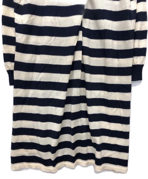 JUNYA WATANABE COMME des GARCONS（(ジュンヤワタナベ コムデギャルソン）JUNYA WATANABE COMME des GARCONS ((ジュンヤワタナベ コムデギャルソン) ボーダーニットワンピース ネイビー×アイボリー サイズ:Ｓの古着・服飾アイテム