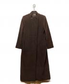 MaxMaraマックスマーラ）の古着「ヴァージンウールスタンドカラーコート」｜ブラウン