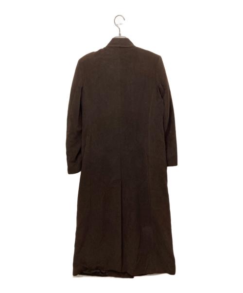 MaxMara（マックスマーラ）MaxMara (マックスマーラ) ヴァージンウールスタンドカラーコート ブラウン サイズ:40の古着・服飾アイテム